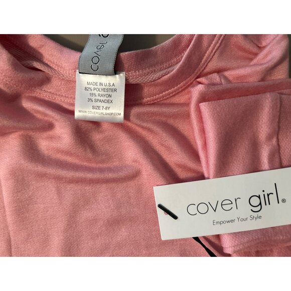 Cover Girl Pink Kids Long Sleeve Top Size 7-8 - Picture 3 of 4